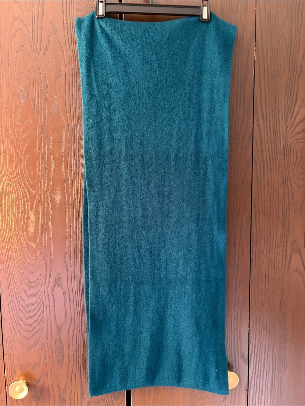 No brand Teal Knit Circular Neck Scarf.